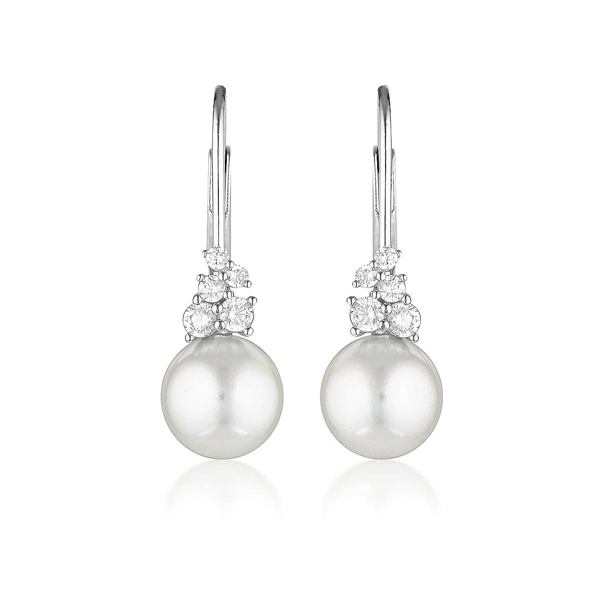 GEORGINI Red Carpet Governors Earrings Silver IE1072W