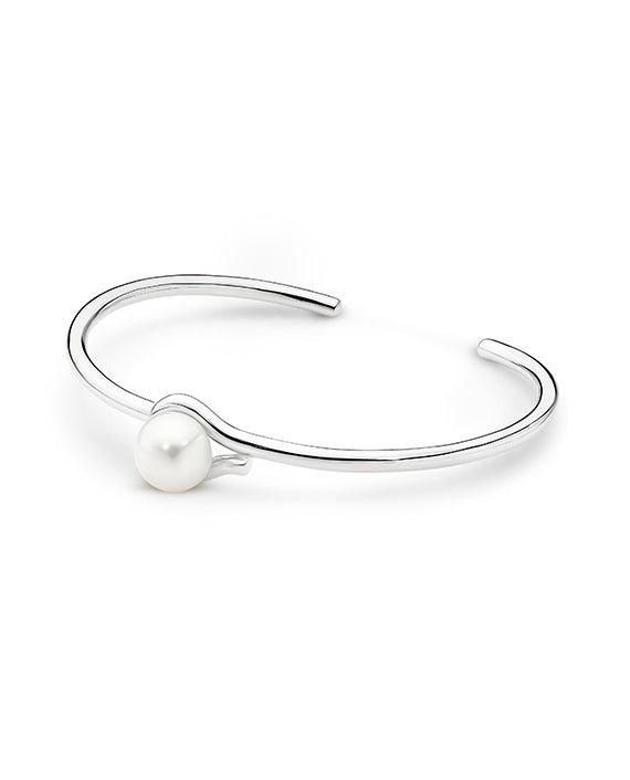 Freshwater Pearl Button Bangle