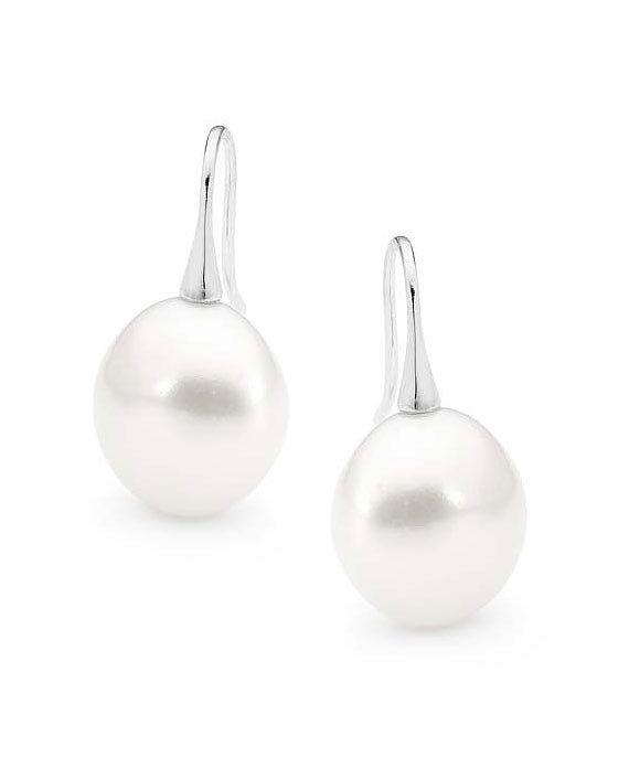 Baroque Freshwater Pearl Short Shepherd Hook Earrings