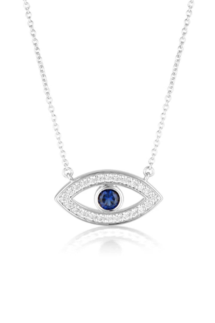 GEORGINI Rock Star Blue Evil Eye Necklace Pendant IP847W
