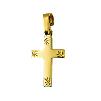 9K Medium Fancy Cross Pendant JC2236