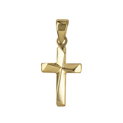 9K Gold Hollow Small Fancy Cross JCH851