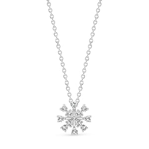 9K W/Y/R Gold Cluster set Diamond Necklace Chain