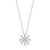 9K W/Y/R Gold Cluster set Diamond Necklace Chain
