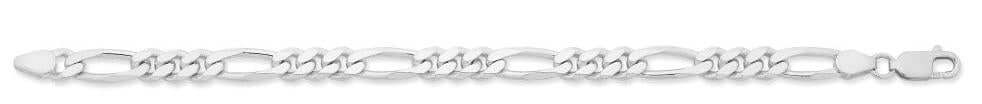 Sterling Silver Figaro Bracelet 21cm
