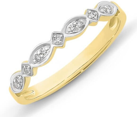 9K Yellow Gold Diamond Set Eternity Ladies Ring