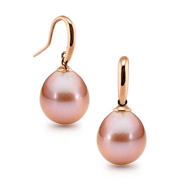 9K Rose Gold Natural Edison Pink Earrings IP108-RG-EDI