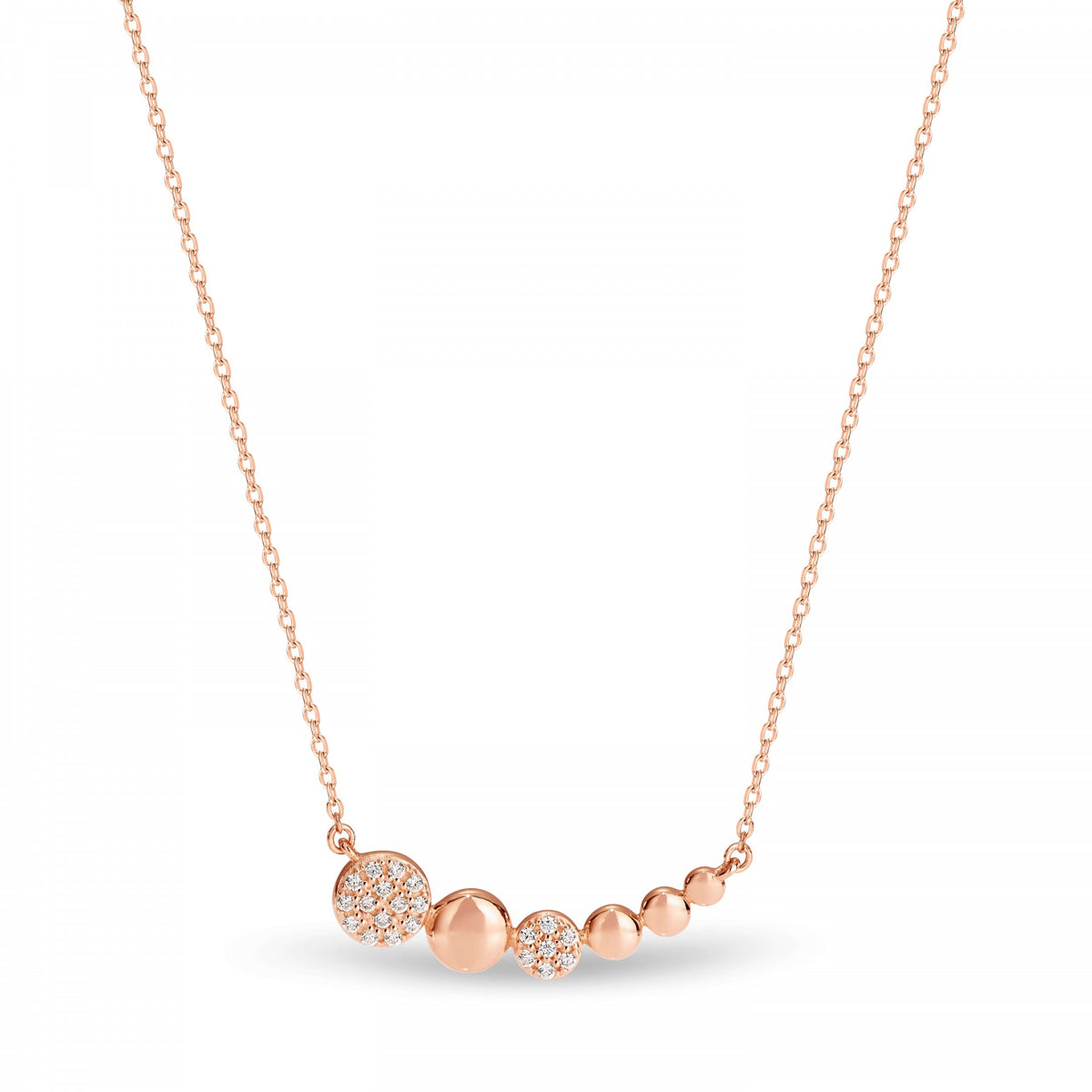 GEORGINI CARINA ROSE GOLD PENDANT P711