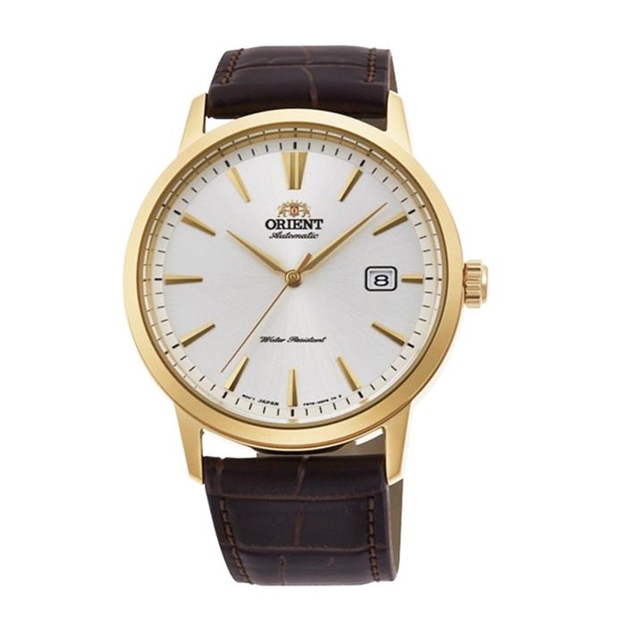 ORIENT Men&#39;s Automatic Leather Watch RA-AC0F04S10B
