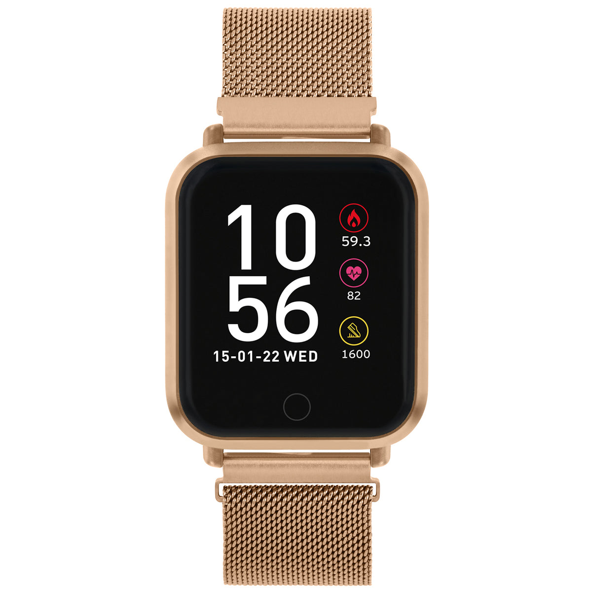 Reflex Active Series 6 Rose Gold Mesh Smart Watch RA06-4064