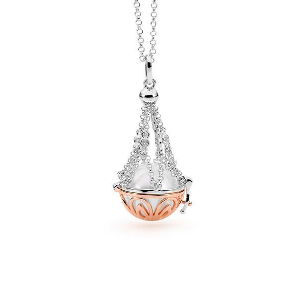 ROSE GOLD PLATED EDSION NECKLACE IP500NSS-W
