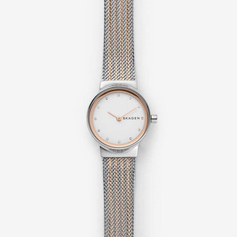 SKAGEN Freja Two-Tone Steel-Mesh Watch SKW2699