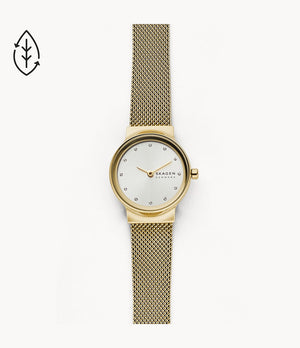 SKAGEN Freja Ladies Gold Tone Mesh Bracelet Watch SKW2717