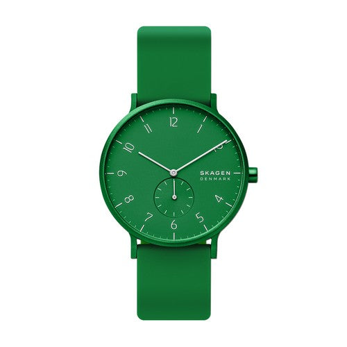SKAGEN Aaren Kulor Green Silicone 41mm Watch SKW6545