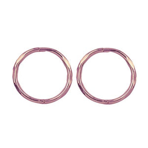9CT Gold Facet Sleepers 10mm