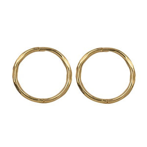 9CT Gold Facet Sleepers 10mm