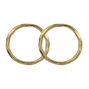 9CT Gold Facet Sleepers 12mm