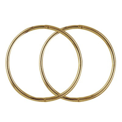 9CT Gold Plain Sleepers 16mm