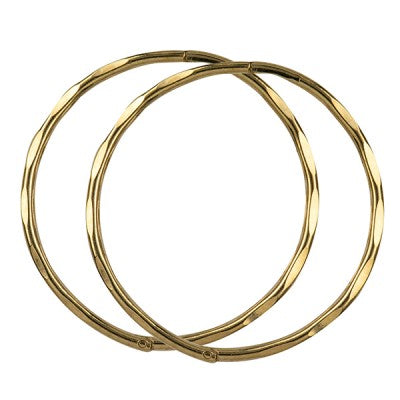 9CT Gold Facet Sleepers 20mm
