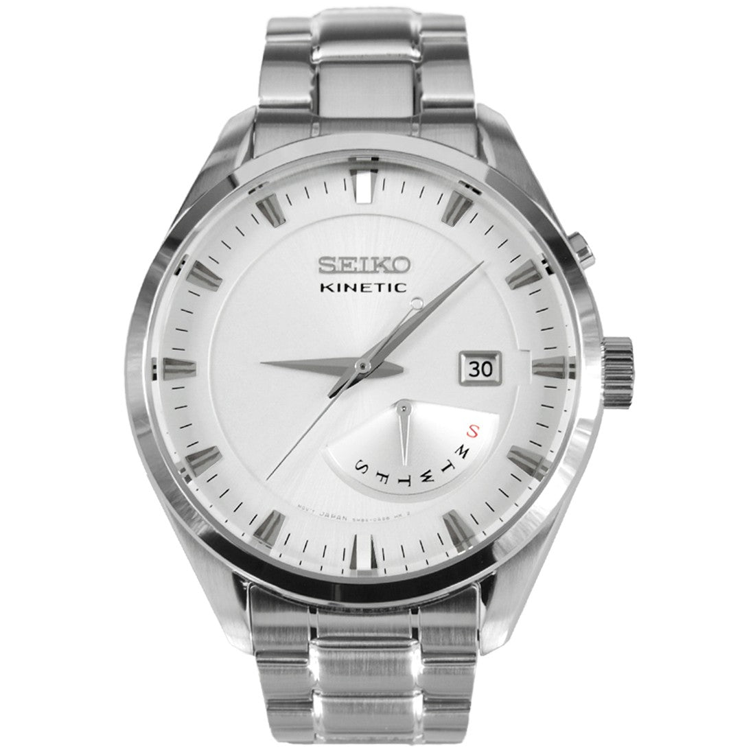 Seiko Kinetic White Dial Men&#39;s Watch SRN043P1