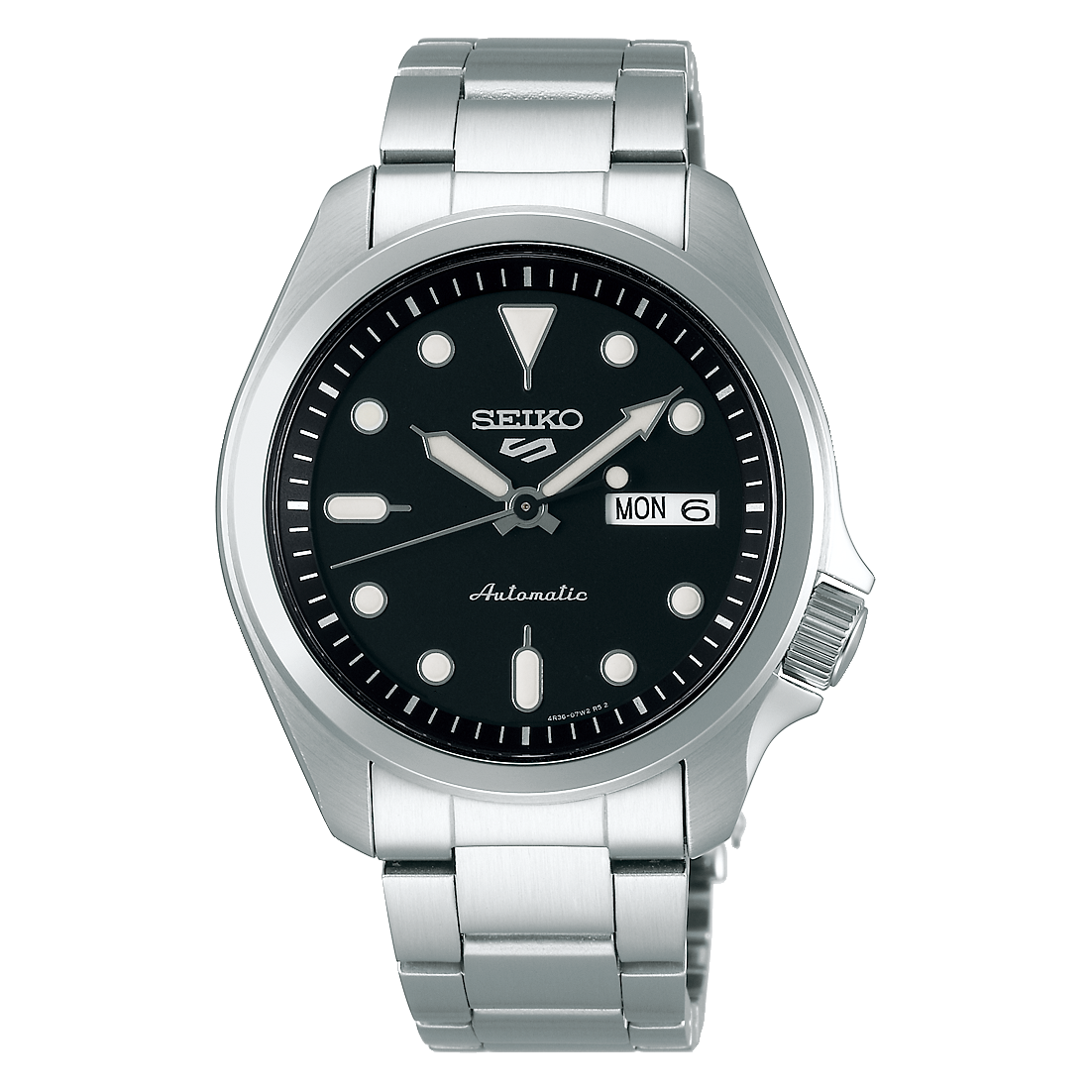 SEIKO 5 Sports Automatic Stainless Steel SRPE55K1 Black Dial