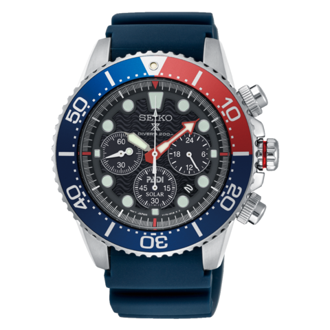 SEIKO PROSPEX AND PADI AIR DIVER SPECIAL EDITION BLUE SILICONE STRAP WATCH SSC663P1