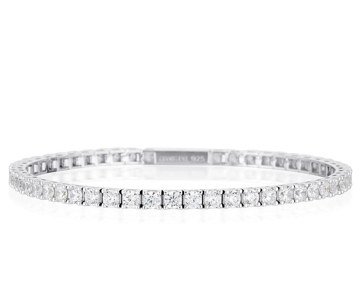 GEORGINI SELENA 3MM SILVER TENNIS BRACELET