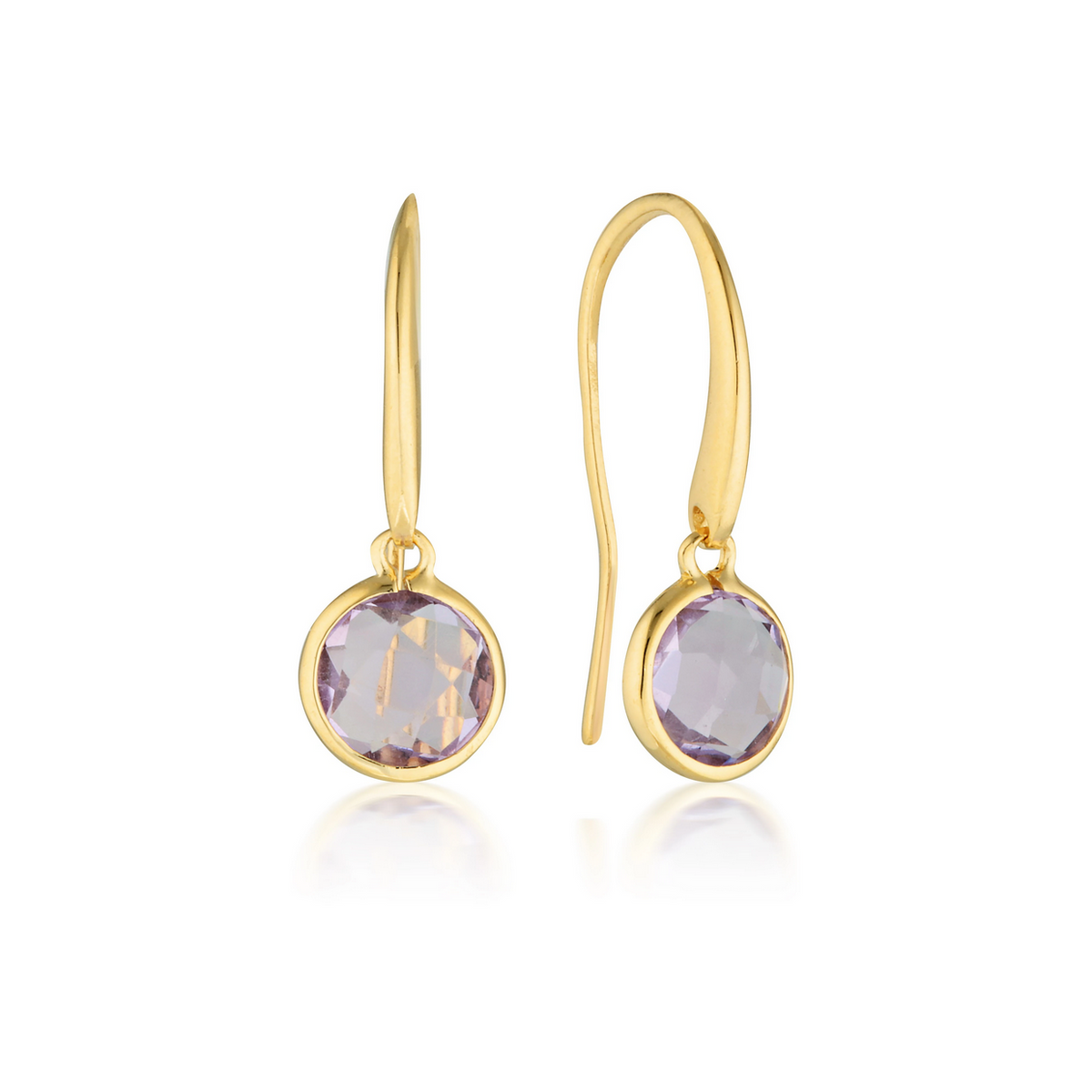 GEORGINI Lucent Amethyst Hook Earrings IE938A