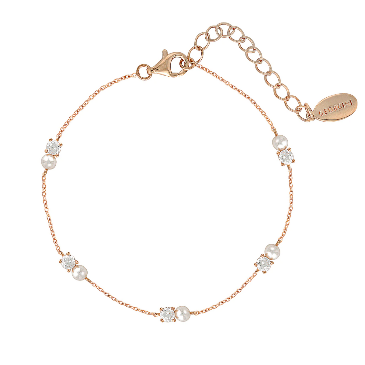 GEORGINI Noel Nights Snow Drop Bracelet Rose Gold IB188RG