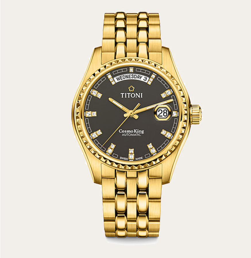TITONI Cosmo King Auto Gents Watch 797 G-542