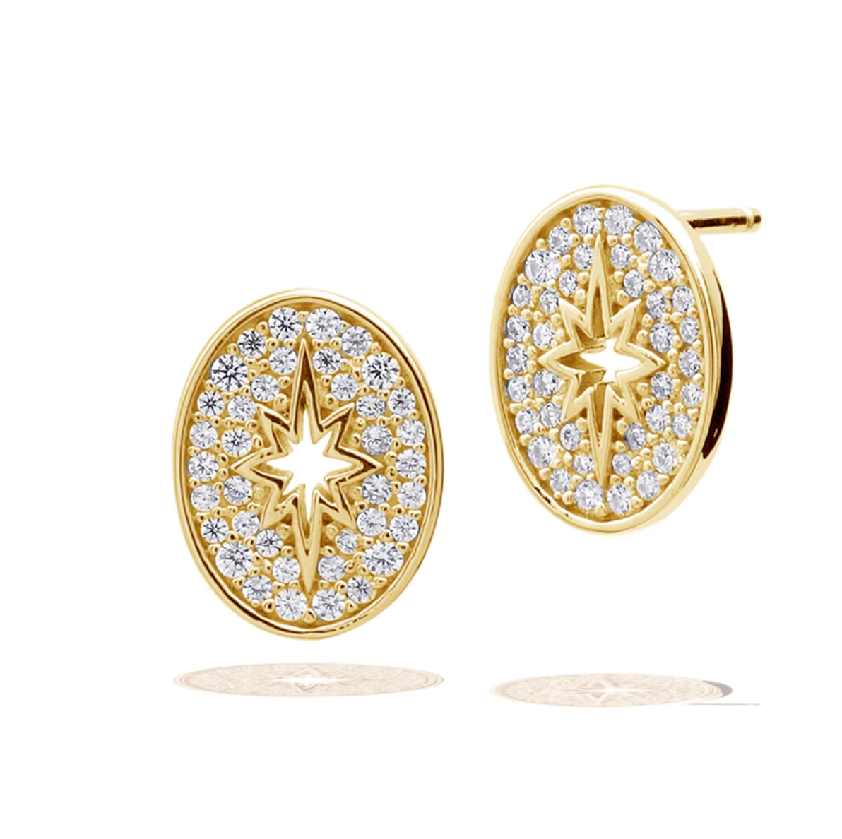 GEORGINI A Christmas Journey Follow the Star Earrings Gold