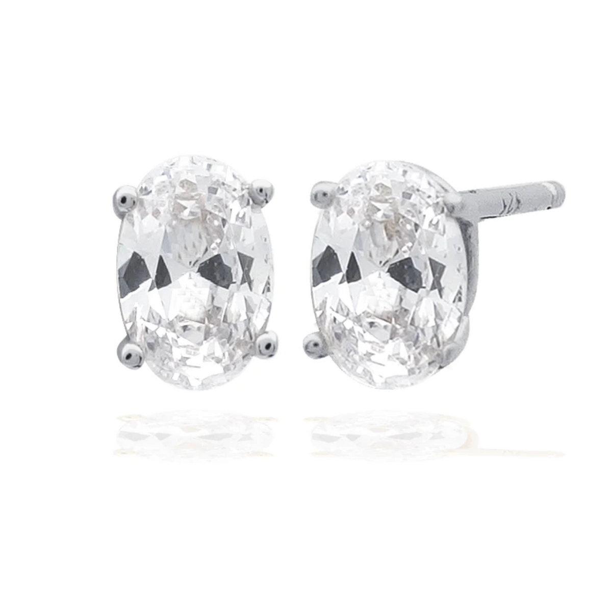 GEORGINI A Christmas Journey Ellipse Earrings Silver IE1093W