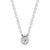 18ct Y/W/R Gold Diamond Bezel Set Slider Necklace 0.30ct
