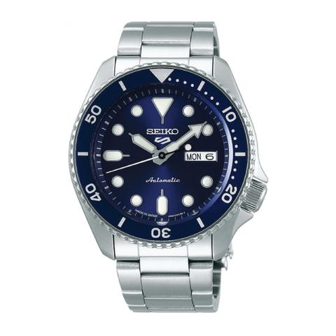 Seiko 5 Sports (Japan Made) Automatic Silver Stainless Steel Band Watch SBSA001