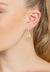 Alexandra Rectangle Drop Earrings Silver Yellow Topaz