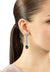 Hepburn Peridot Drop Earrings Silver