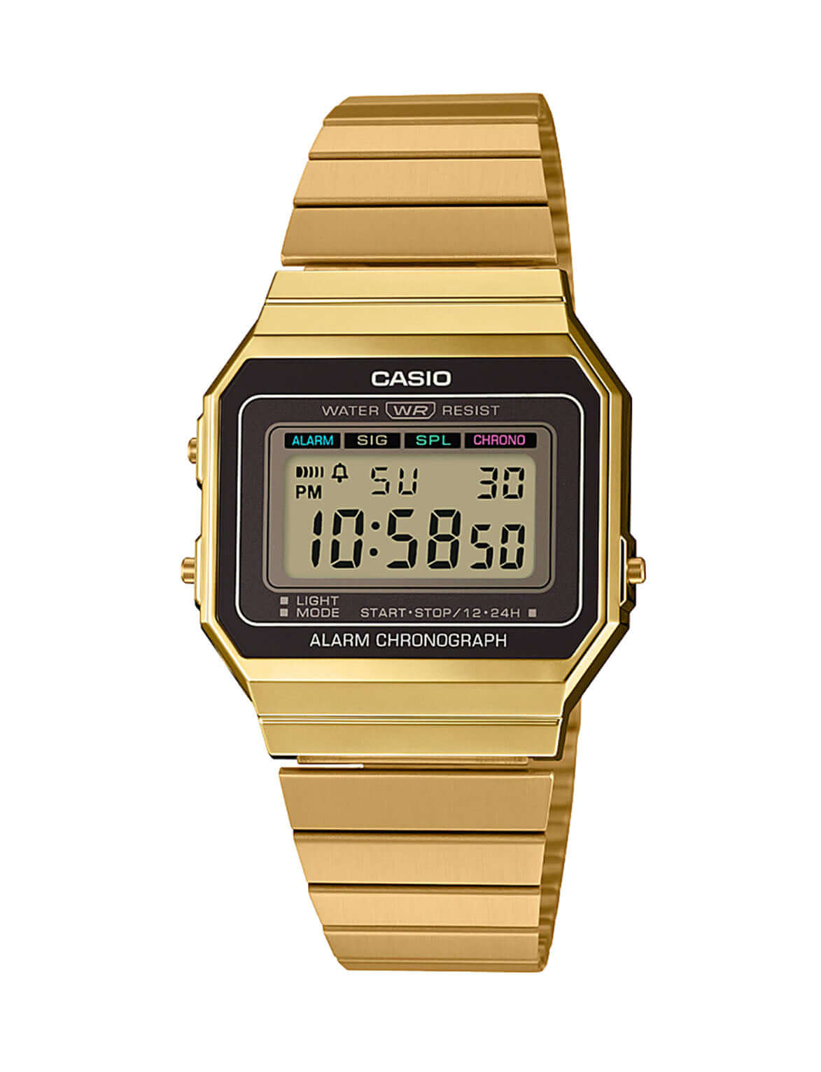 Casio vintage digital online gold