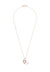 Crescent Moon & Star Pendant Necklace Rosegold
