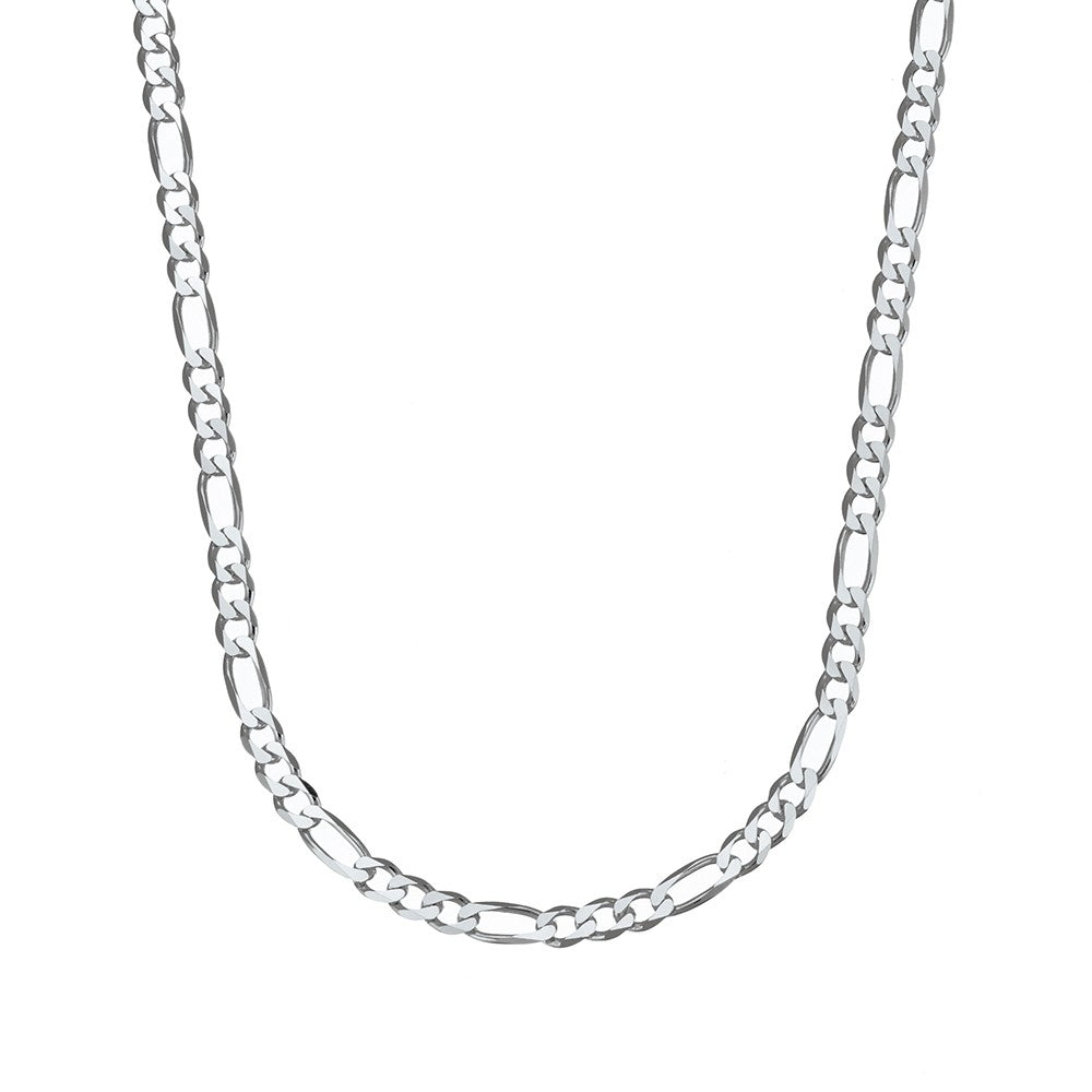 Sterling Silver Figaro Chain 42+5cm
