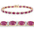 14K Yellow and White Gold Ruby and Diamond Bracelet