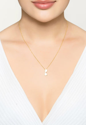 Sunglasses Mother of Pearl Necklace Gold