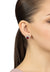 Camilla Stud Earrings Silver Ruby