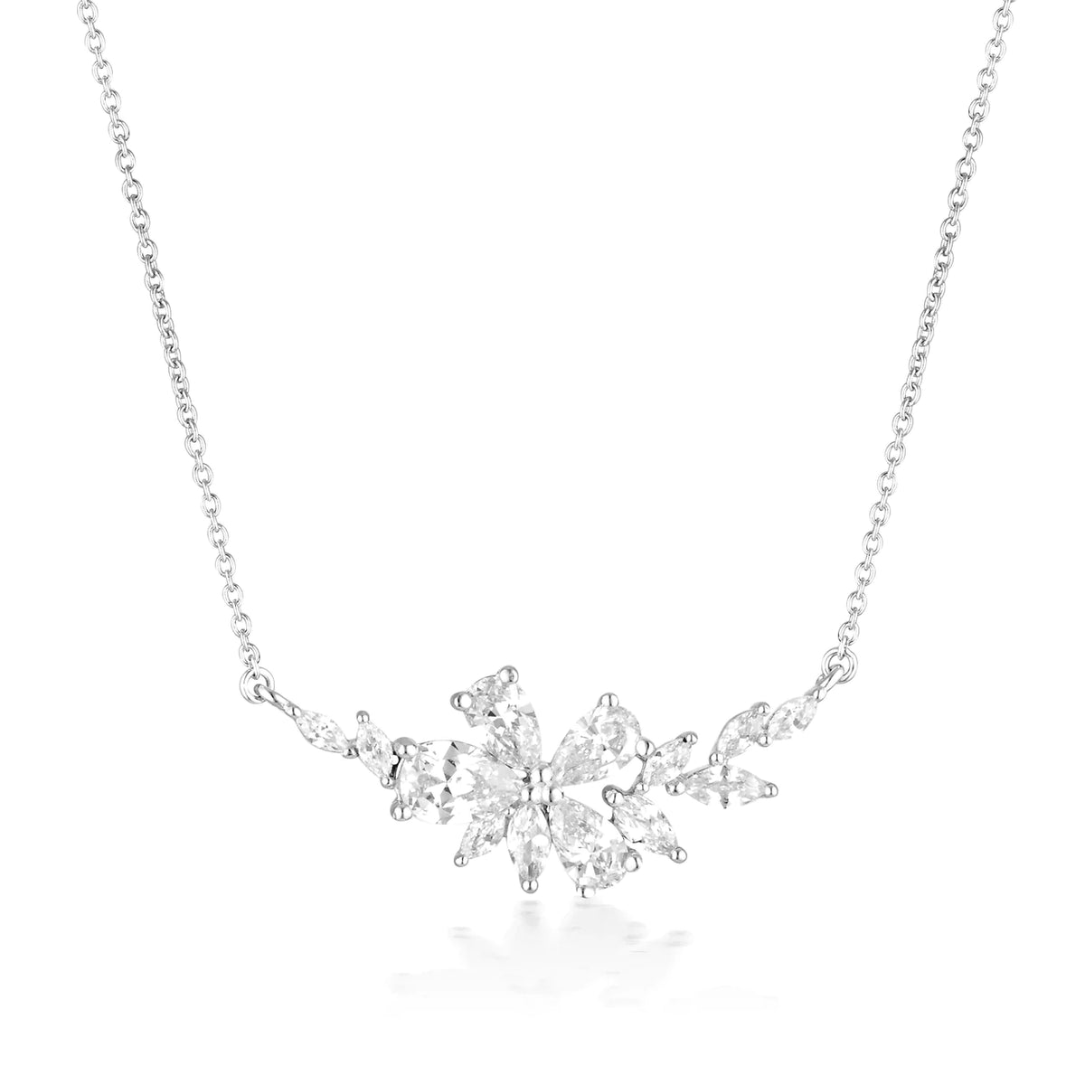 GEORGINI Iconic Bridal Hyancith Necklace Silver IP840W
