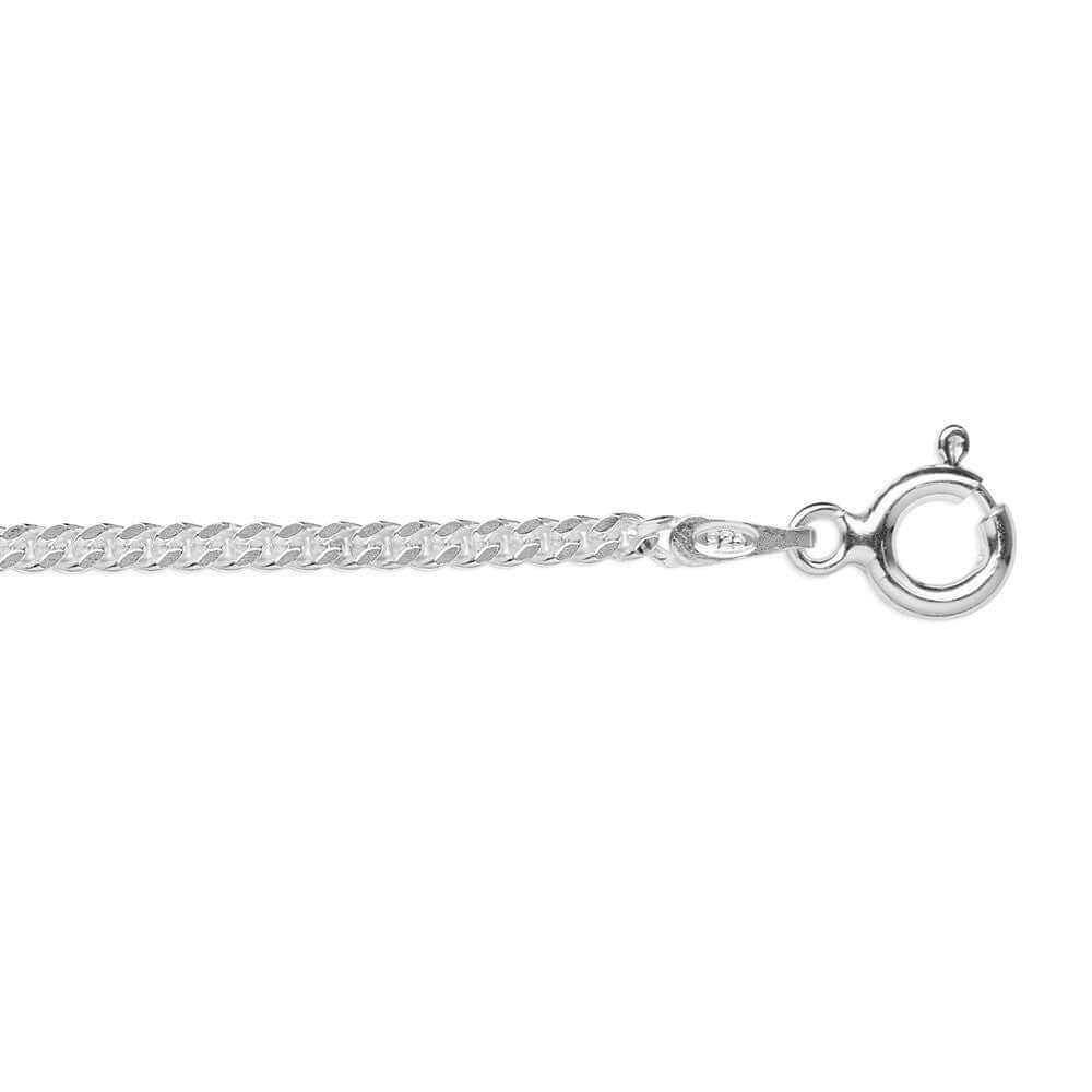 Sterling Silver Curb Link Chain CH6 60cm