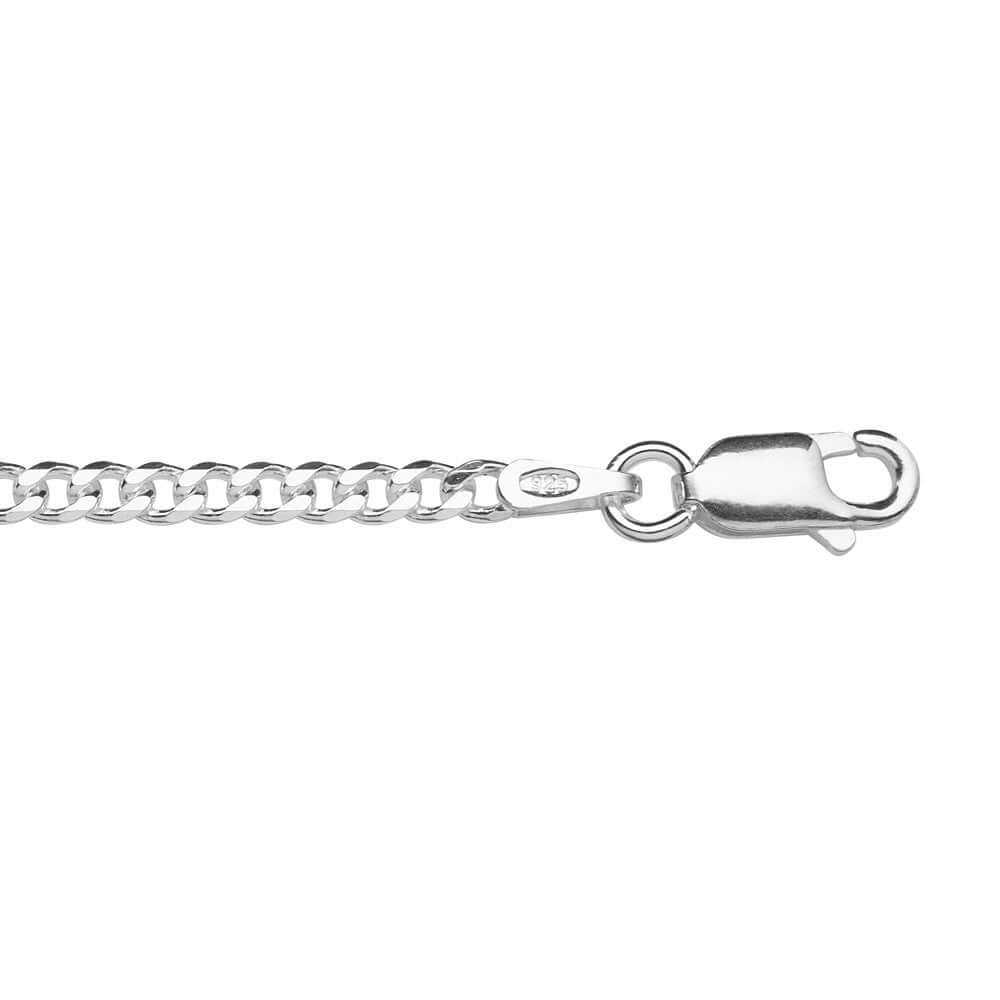 Sterling Silver Curb Link Chain 2.5mm CH9