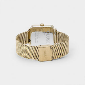 Cluse La Tetragone Gold Mesh/White Watch CW0101207002