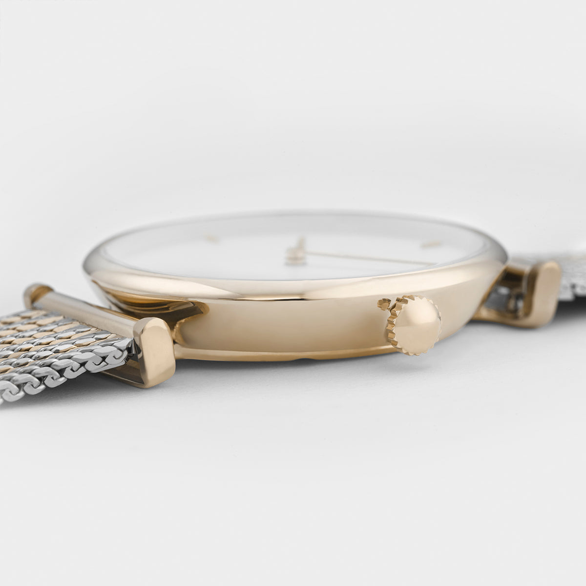 CLUSE Triomphe Gold Bicolor Mesh Watch CW0101208002