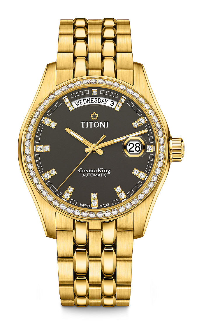 TITONI Cosmo King Auto Gents Watch 797 G-DB-542
