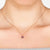 Pisa Mini Teardrop Necklace Rosegold Amethyst