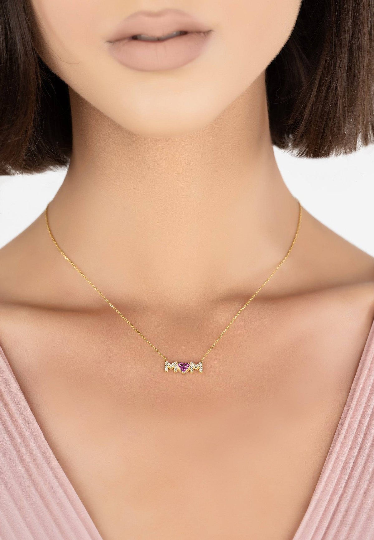 Mums the Word Necklace Gold